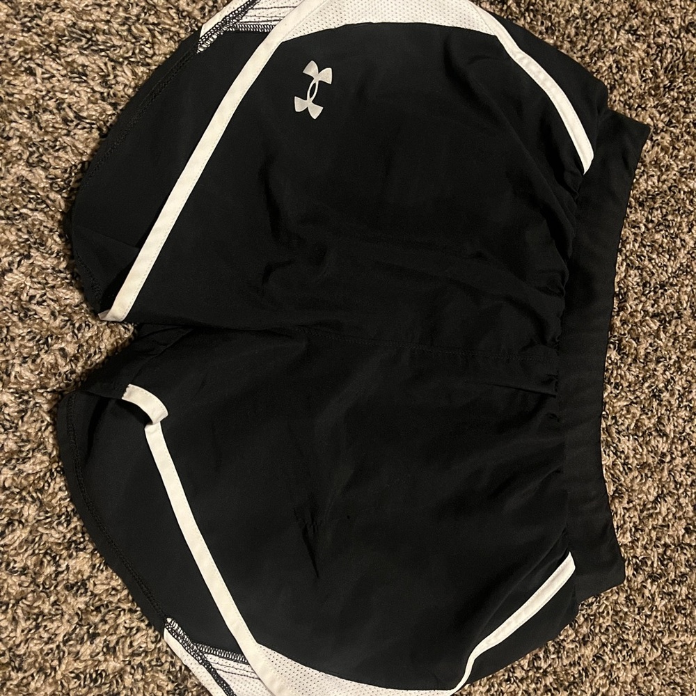 Under Armour Women's Black and Gray Athletic Shorts Trio - Picture 8 of 10